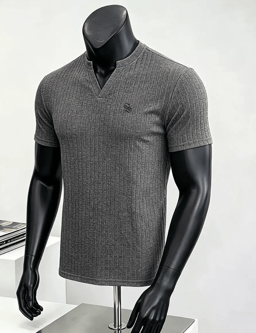 Xurki 5 - V - Neck T-Shirt for Men - Sarman Fashion - Wholesale Clothing Fashion Brand for Men from Canada