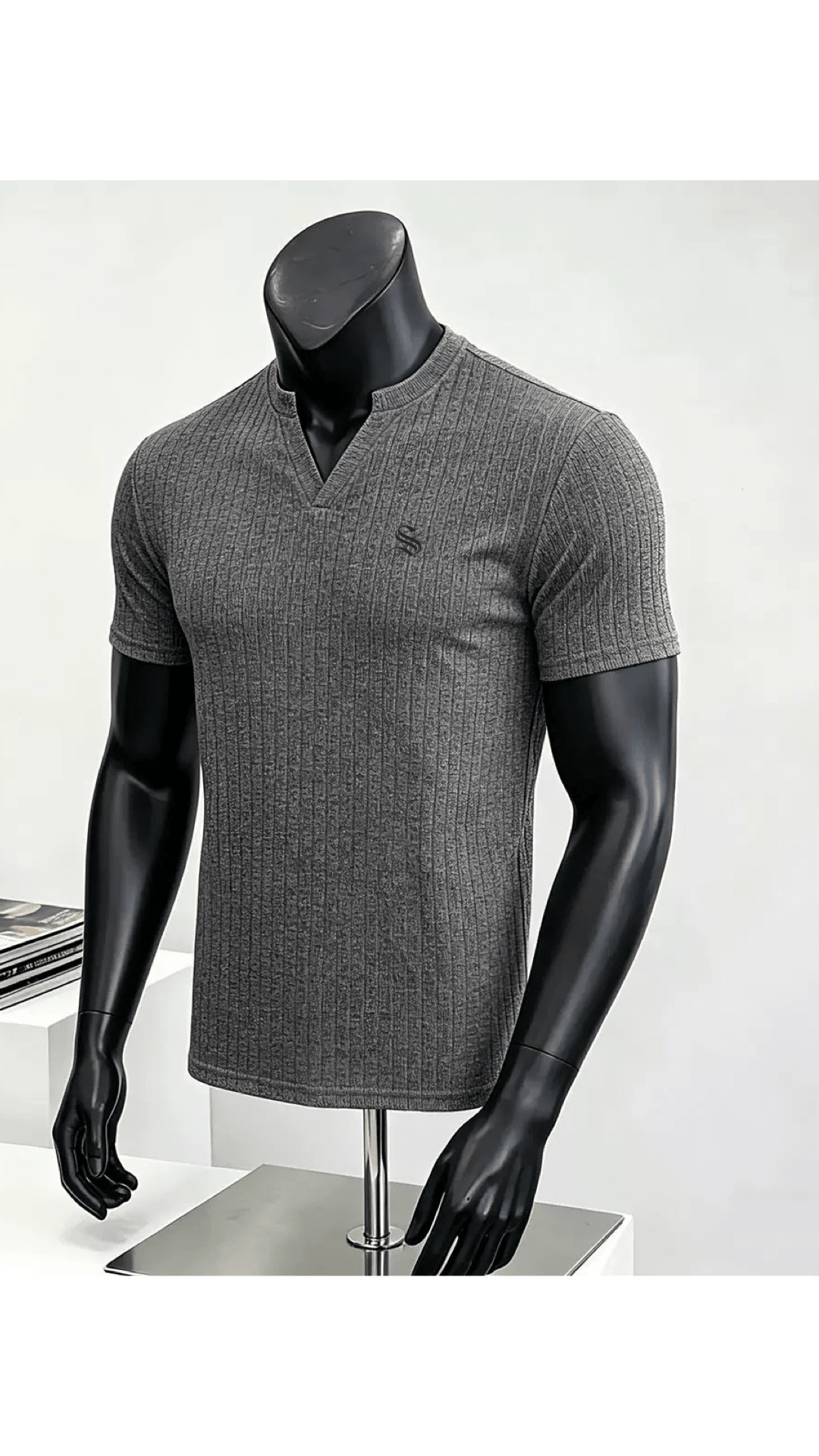 Xurki 5 - V - Neck T-Shirt for Men - Sarman Fashion - Wholesale Clothing Fashion Brand for Men from Canada