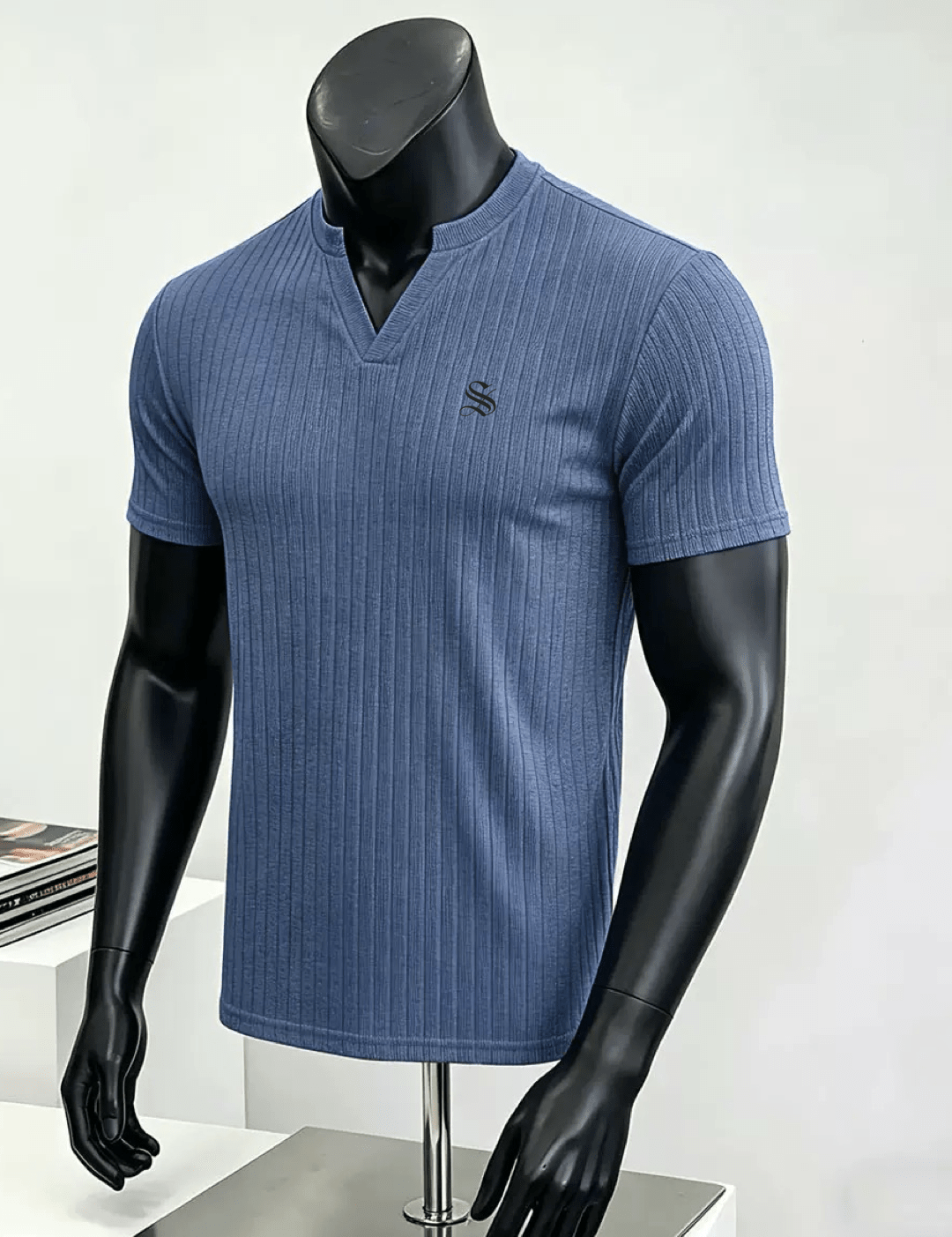 Xurki 5 - V - Neck T-Shirt for Men - Sarman Fashion - Wholesale Clothing Fashion Brand for Men from Canada