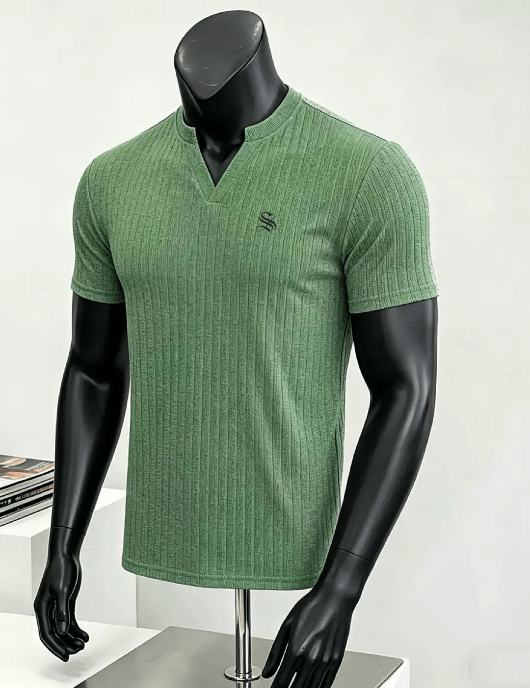 Xurki 5 - V - Neck T-Shirt for Men - Sarman Fashion - Wholesale Clothing Fashion Brand for Men from Canada