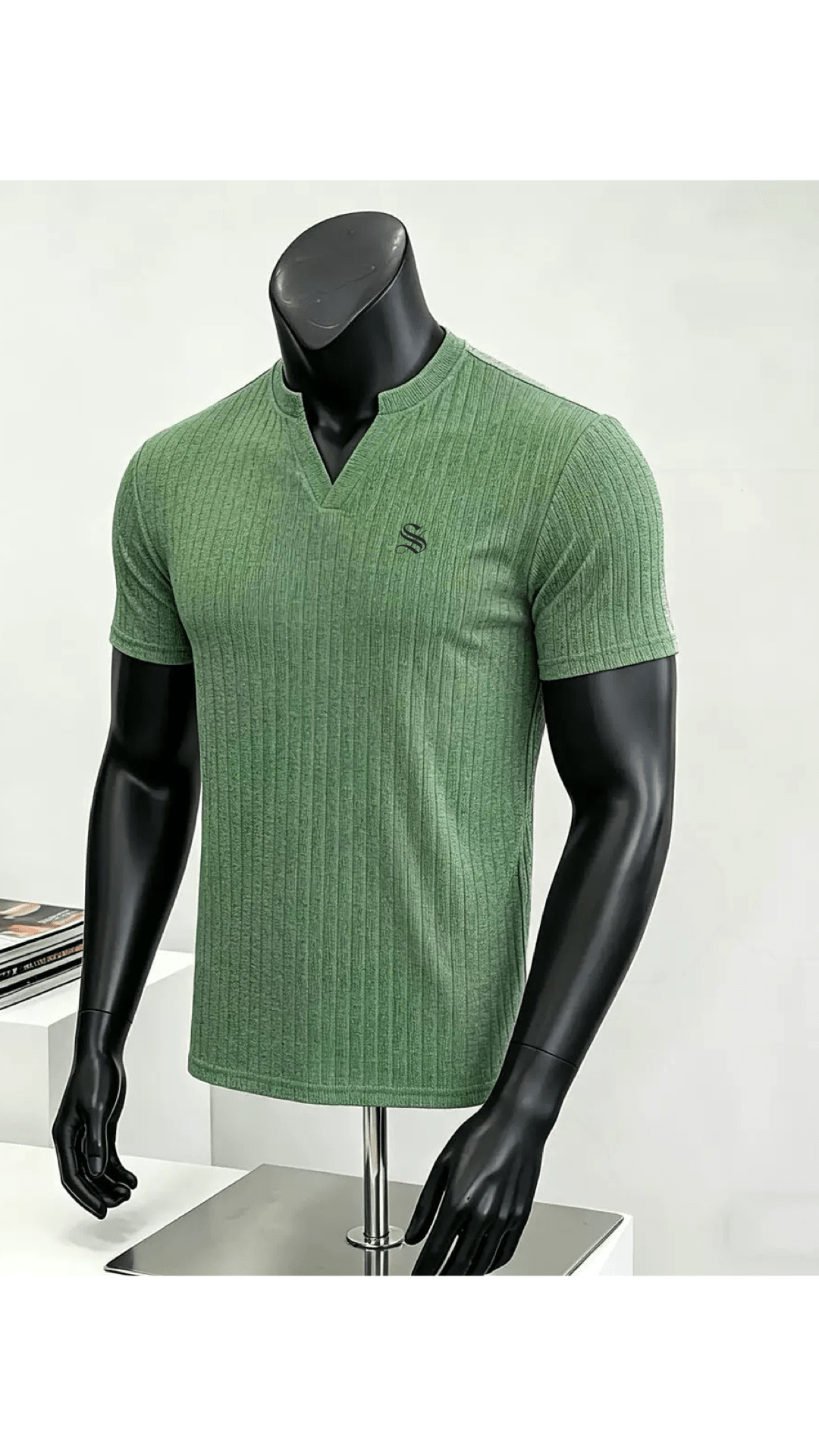 Xurki 5 - V - Neck T-Shirt for Men - Sarman Fashion - Wholesale Clothing Fashion Brand for Men from Canada