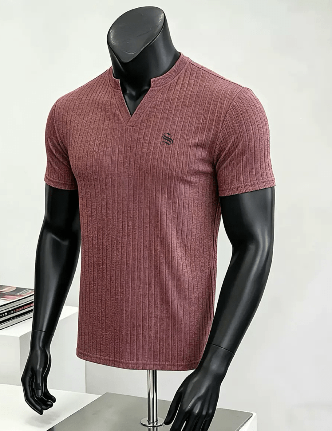 Xurki 5 - V - Neck T-Shirt for Men - Sarman Fashion - Wholesale Clothing Fashion Brand for Men from Canada