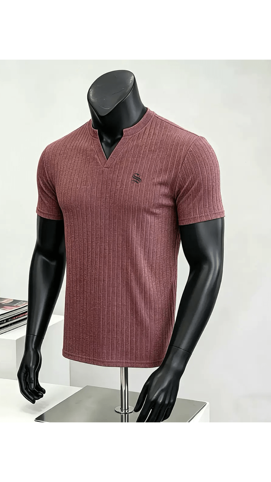 Xurki 5 - V - Neck T-Shirt for Men - Sarman Fashion - Wholesale Clothing Fashion Brand for Men from Canada