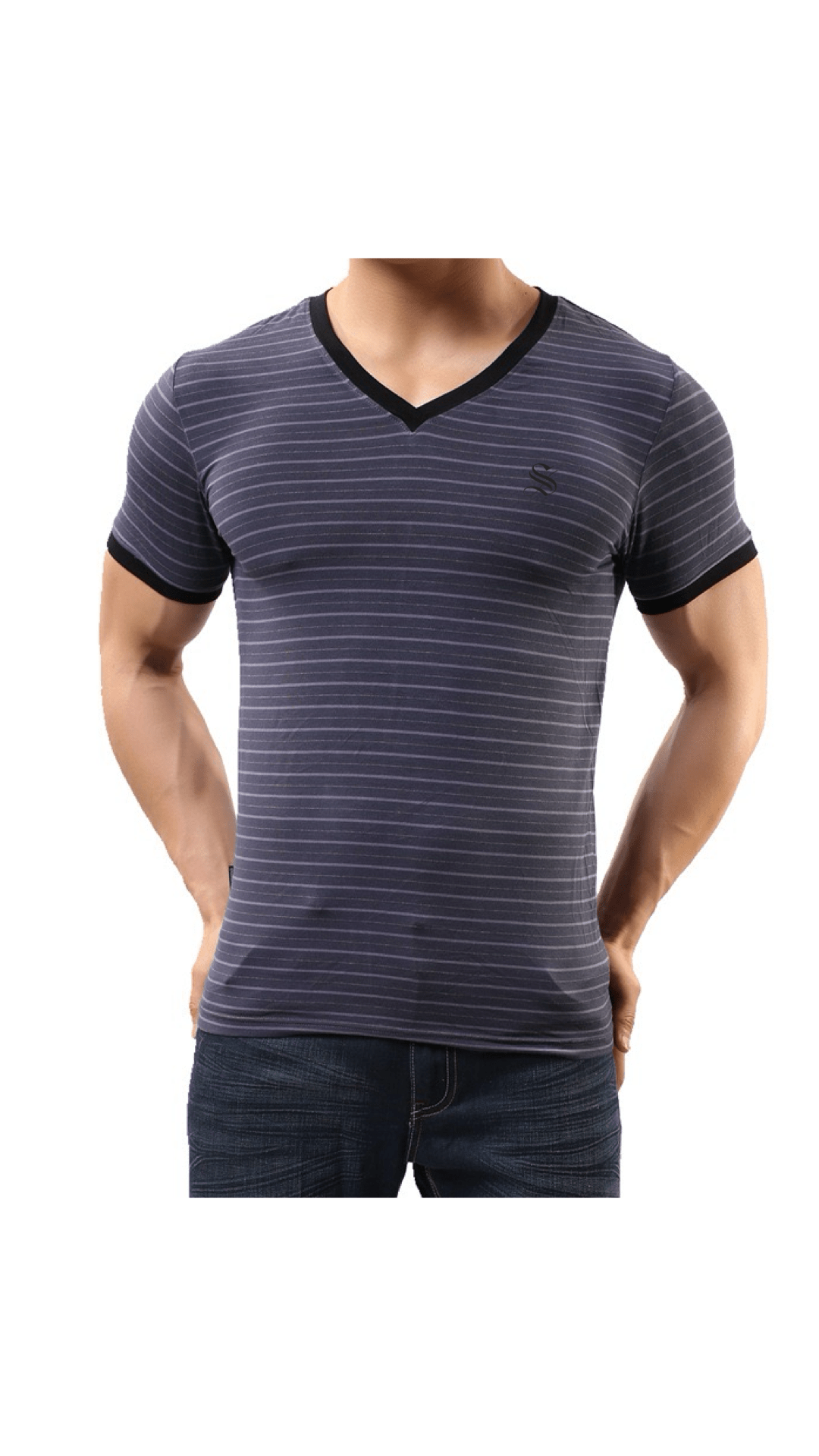 Xurki - V - Neck T-Shirt for Men - Sarman Fashion - Wholesale Clothing Fashion Brand for Men from Canada
