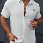 Xuzibo 10 - Short Sleeves Shirt for Men - Sarman Fashion - Wholesale Clothing Fashion Brand for Men from Canada