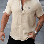Xuzibo 14 - Short Sleeves Shirt for Men - Sarman Fashion - Wholesale Clothing Fashion Brand for Men from Canada
