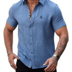 Xuzibo 14 - Short Sleeves Shirt for Men - Sarman Fashion - Wholesale Clothing Fashion Brand for Men from Canada