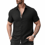Xuzibo 14 - Short Sleeves Shirt for Men - Sarman Fashion - Wholesale Clothing Fashion Brand for Men from Canada