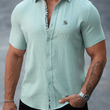 Xuzibo 14 - Short Sleeves Shirt for Men - Sarman Fashion - Wholesale Clothing Fashion Brand for Men from Canada