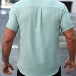 Xuzibo 14 - Short Sleeves Shirt for Men - Sarman Fashion - Wholesale Clothing Fashion Brand for Men from Canada