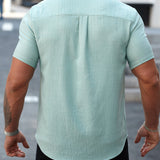 Xuzibo 14 - Short Sleeves Shirt for Men - Sarman Fashion - Wholesale Clothing Fashion Brand for Men from Canada