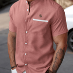 Xuzibo 15 - Short Sleeves Shirt for Men - Sarman Fashion - Wholesale Clothing Fashion Brand for Men from Canada