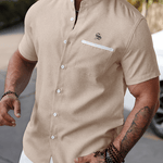 Xuzibo 15 - Short Sleeves Shirt for Men - Sarman Fashion - Wholesale Clothing Fashion Brand for Men from Canada