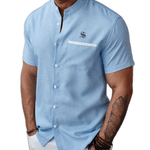Xuzibo 15 - Short Sleeves Shirt for Men - Sarman Fashion - Wholesale Clothing Fashion Brand for Men from Canada