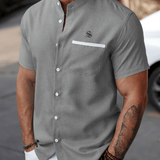 Xuzibo 15 - Short Sleeves Shirt for Men - Sarman Fashion - Wholesale Clothing Fashion Brand for Men from Canada