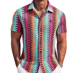 Xuzibo 3 - Short Sleeves Shirt for Men - Sarman Fashion - Wholesale Clothing Fashion Brand for Men from Canada
