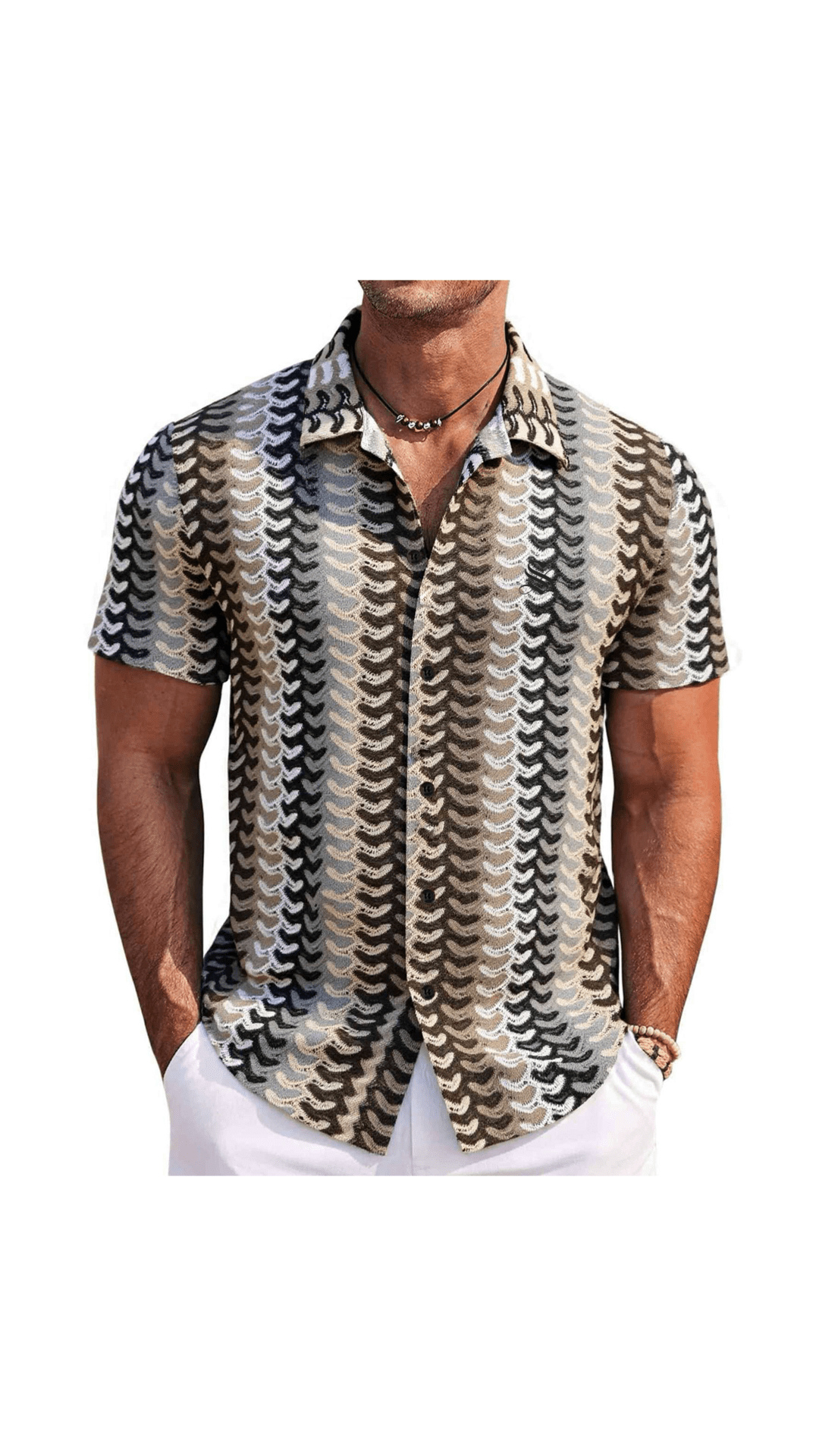 Xuzibo 3 - Short Sleeves Shirt for Men - Sarman Fashion - Wholesale Clothing Fashion Brand for Men from Canada