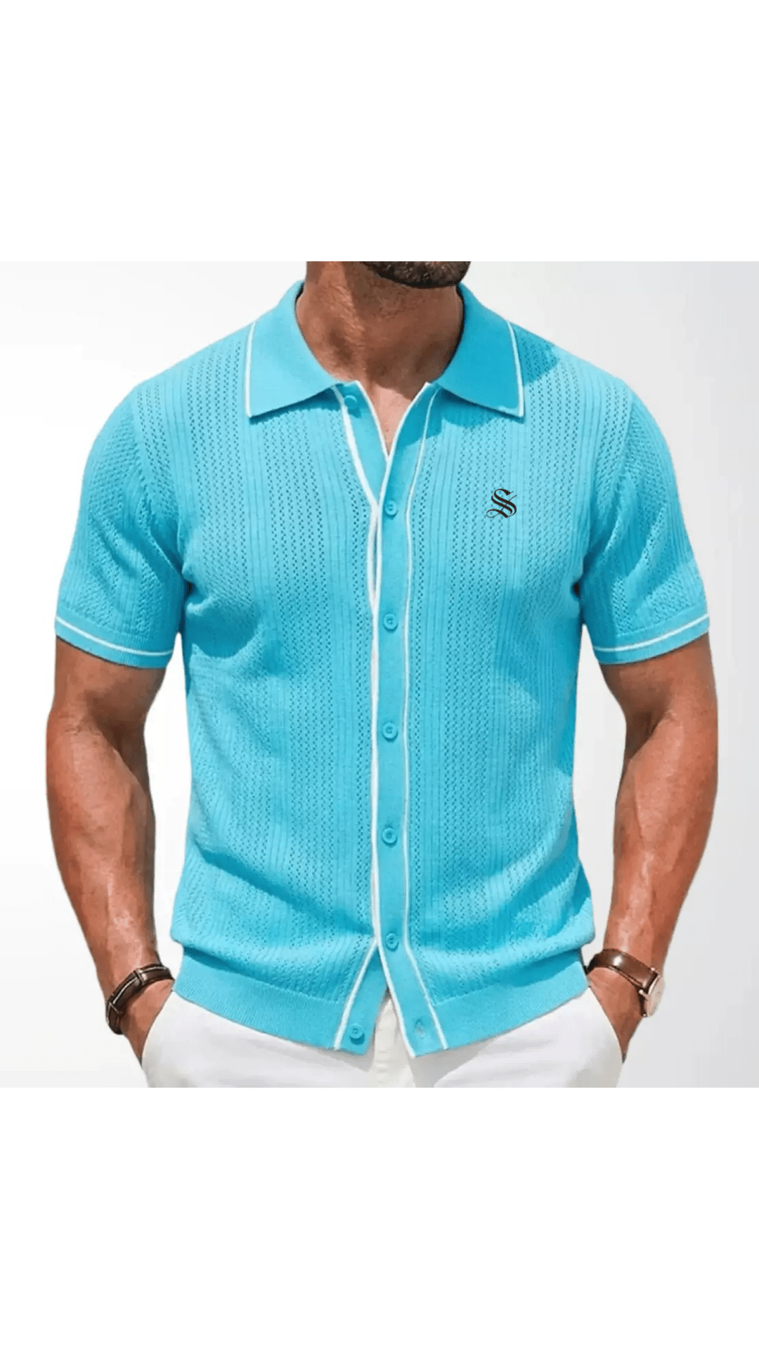Xuzibo 38 - Short Sleeves Shirt for Men - Sarman Fashion - Wholesale Clothing Fashion Brand for Men from Canada