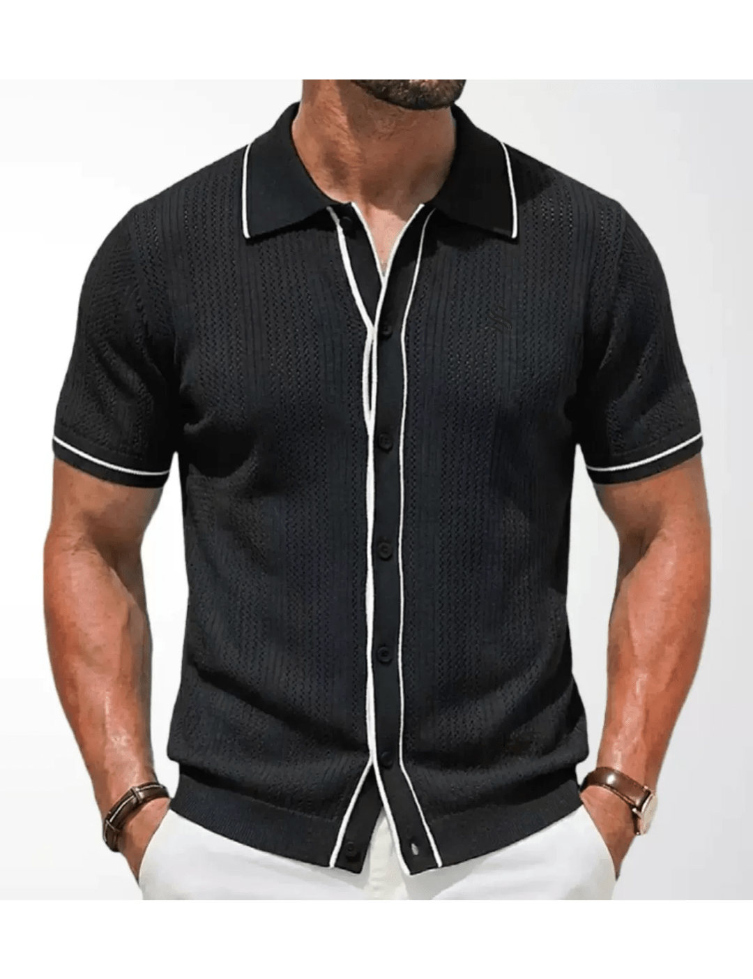 Xuzibo 38 - Short Sleeves Shirt for Men - Sarman Fashion - Wholesale Clothing Fashion Brand for Men from Canada