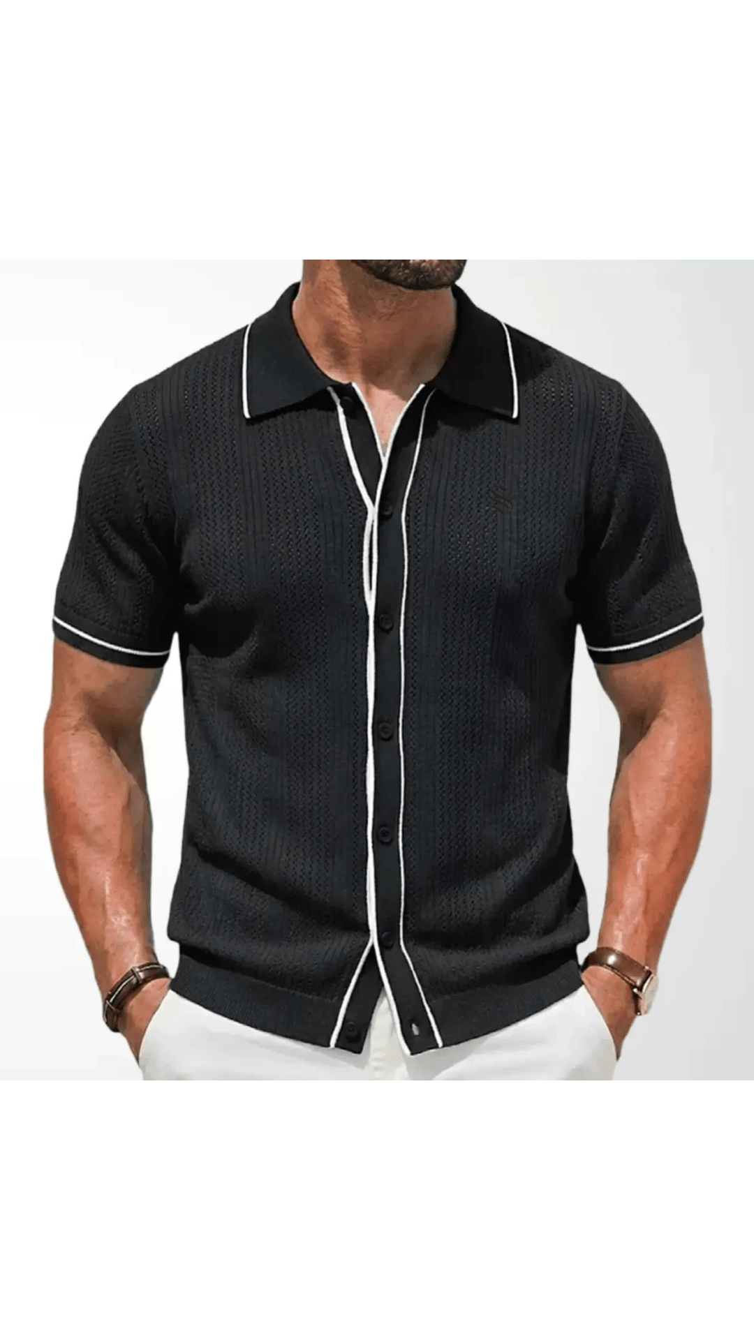 Xuzibo 38 - Short Sleeves Shirt for Men - Sarman Fashion - Wholesale Clothing Fashion Brand for Men from Canada