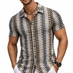 Xuzibo 3AA - Short Sleeves Shirt for Men - Sarman Fashion - Wholesale Clothing Fashion Brand for Men from Canada