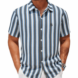 Xuzibo 4 - Short Sleeves Shirt for Men - Sarman Fashion - Wholesale Clothing Fashion Brand for Men from Canada