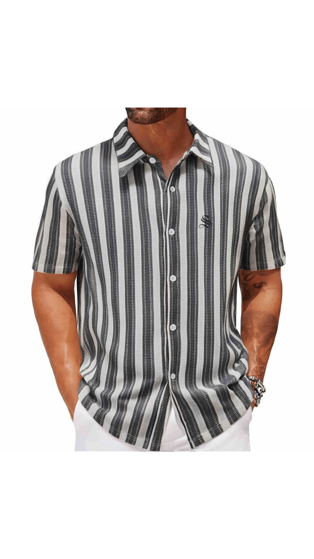Xuzibo 4 - Short Sleeves Shirt for Men - Sarman Fashion - Wholesale Clothing Fashion Brand for Men from Canada