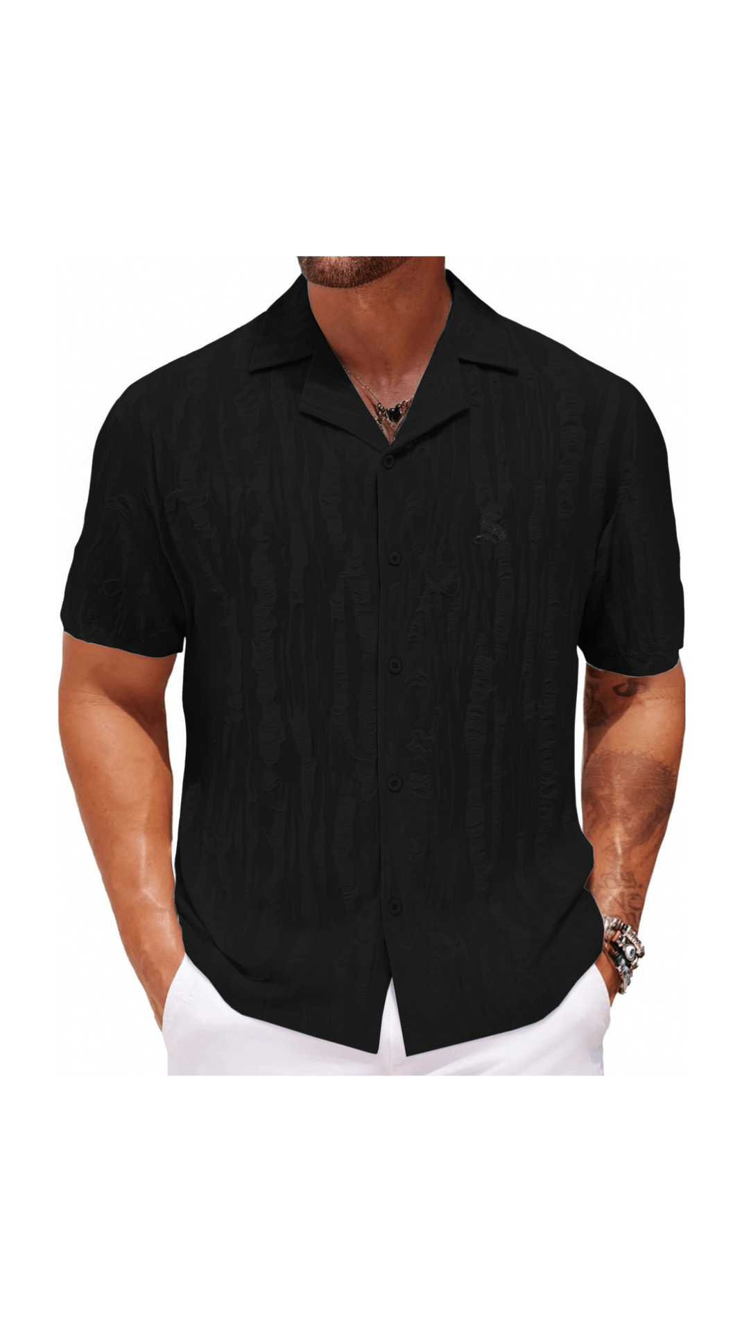 Xuzibo 5 - Short Sleeves Shirt for Men - Sarman Fashion - Wholesale Clothing Fashion Brand for Men from Canada