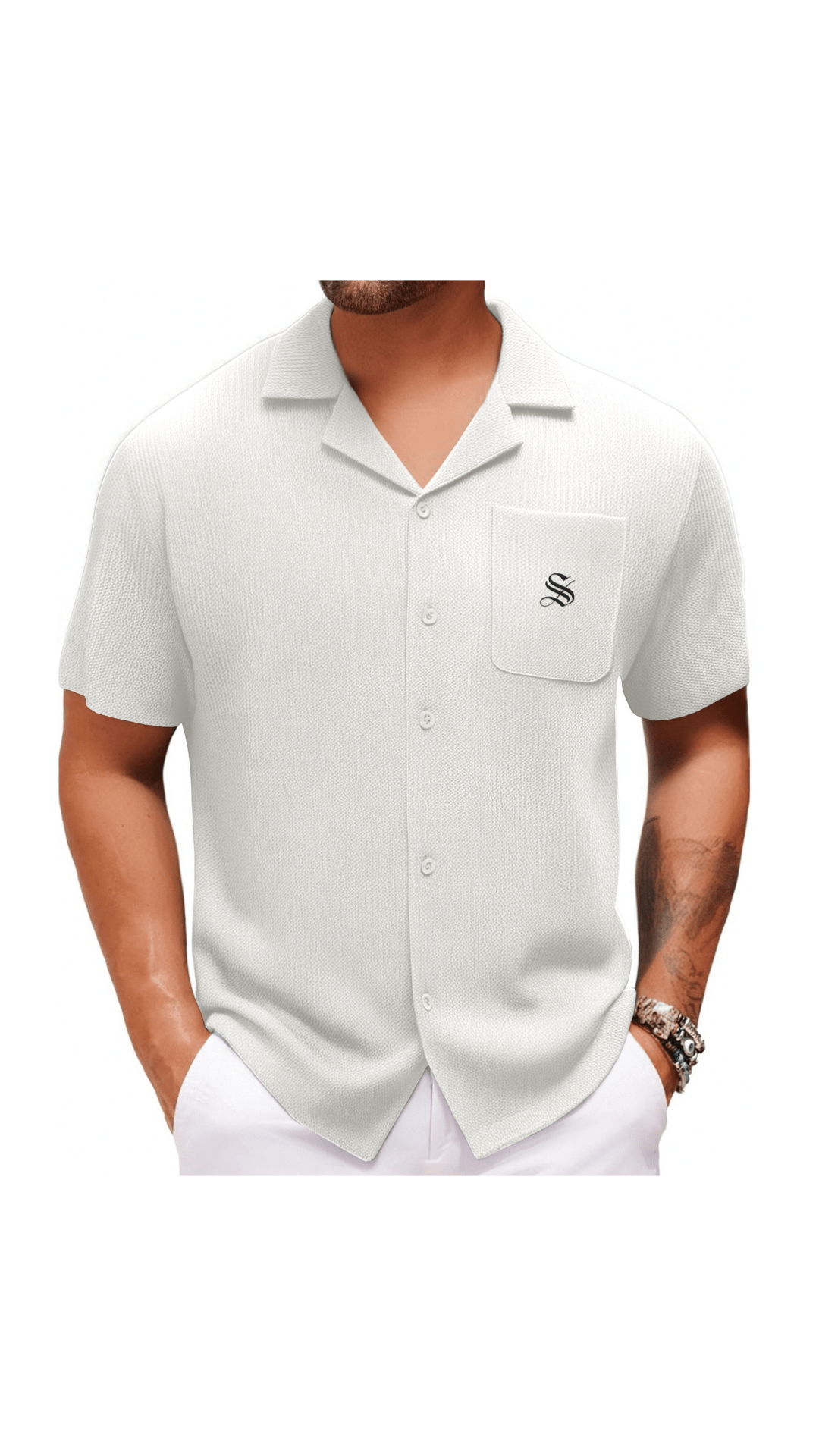 Xuzibo 6 - Short Sleeves Shirt for Men - Sarman Fashion - Wholesale Clothing Fashion Brand for Men from Canada