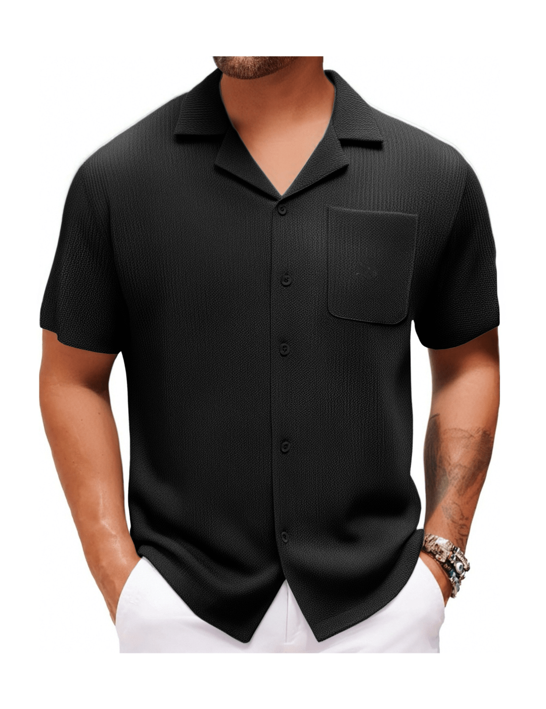 Xuzibo 6 - Short Sleeves Shirt for Men - Sarman Fashion - Wholesale Clothing Fashion Brand for Men from Canada