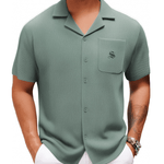 Xuzibo 6 - Short Sleeves Shirt for Men - Sarman Fashion - Wholesale Clothing Fashion Brand for Men from Canada