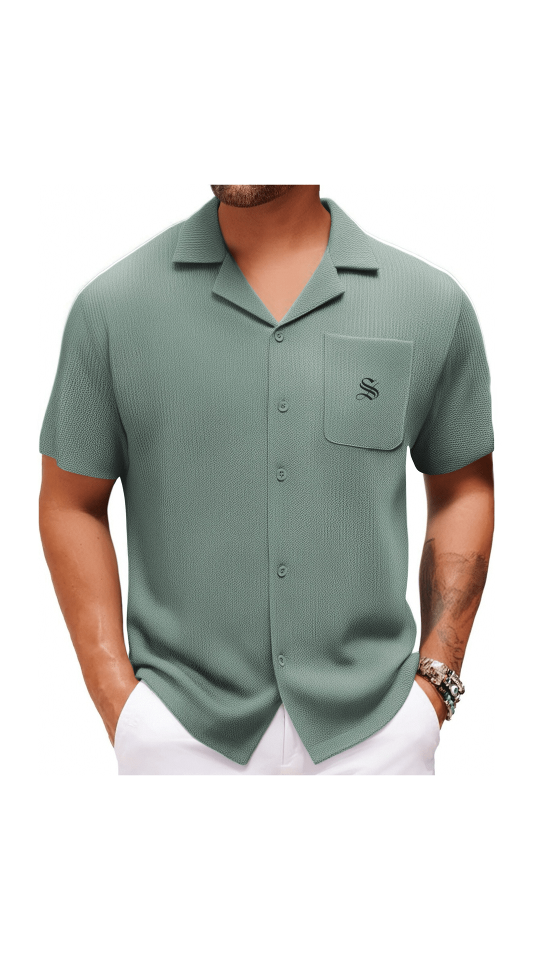 Xuzibo 6 - Short Sleeves Shirt for Men - Sarman Fashion - Wholesale Clothing Fashion Brand for Men from Canada