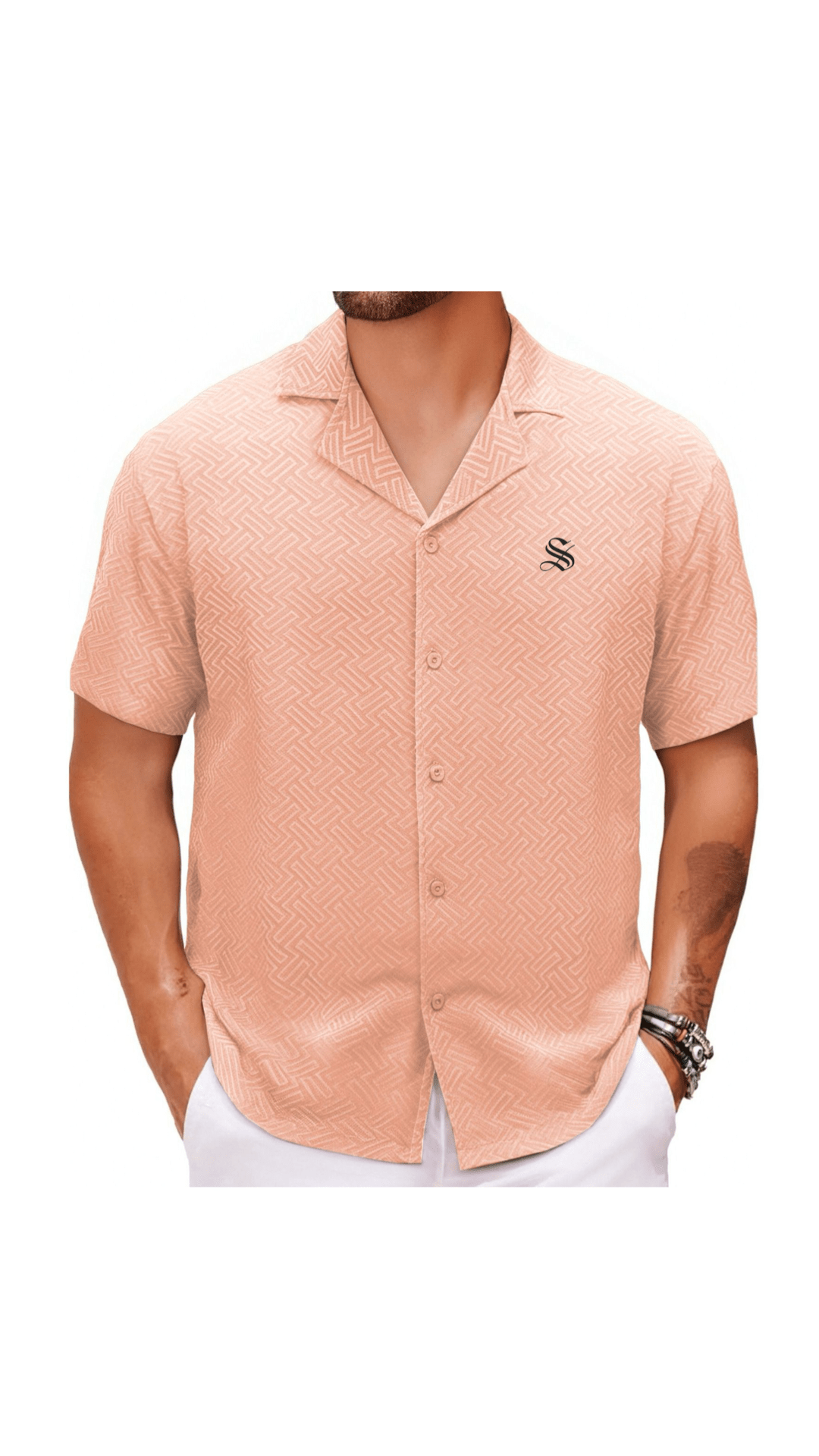 Xuzibo 7 - Short Sleeves Shirt for Men - Sarman Fashion - Wholesale Clothing Fashion Brand for Men from Canada