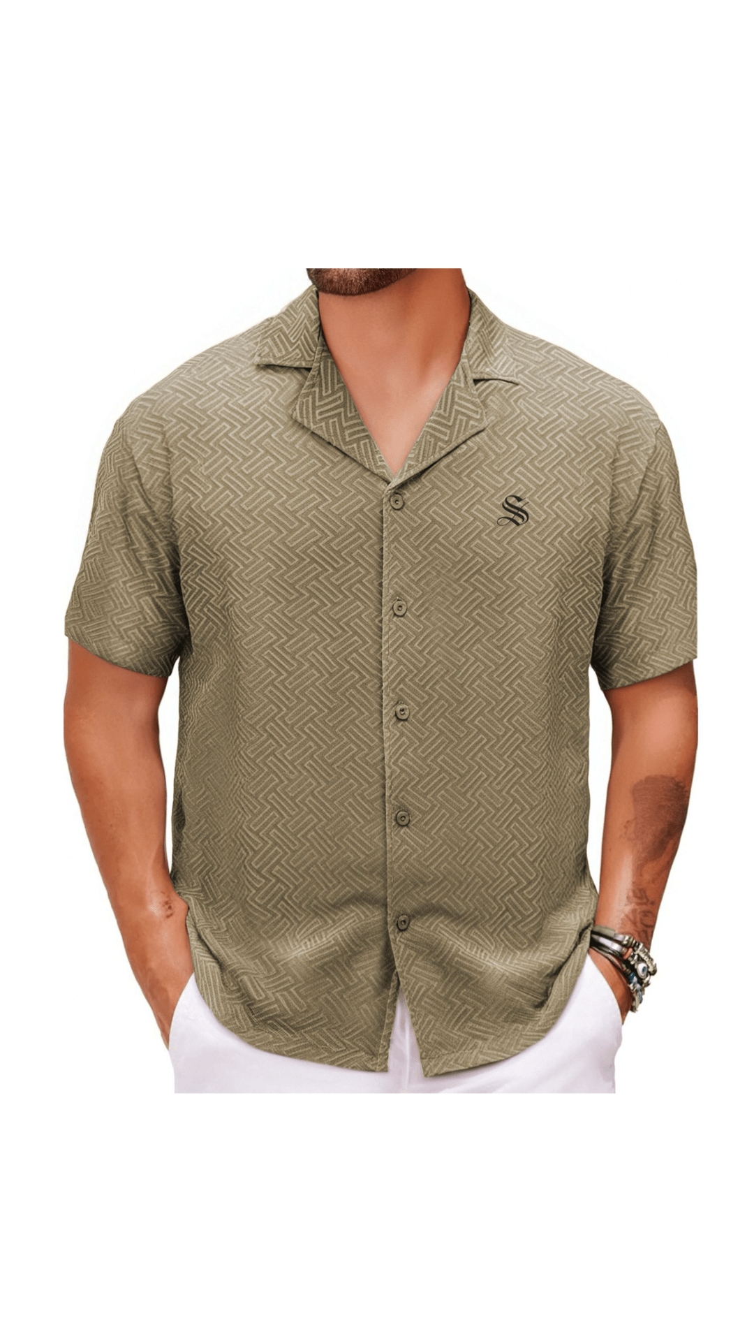 Xuzibo 7 - Short Sleeves Shirt for Men - Sarman Fashion - Wholesale Clothing Fashion Brand for Men from Canada