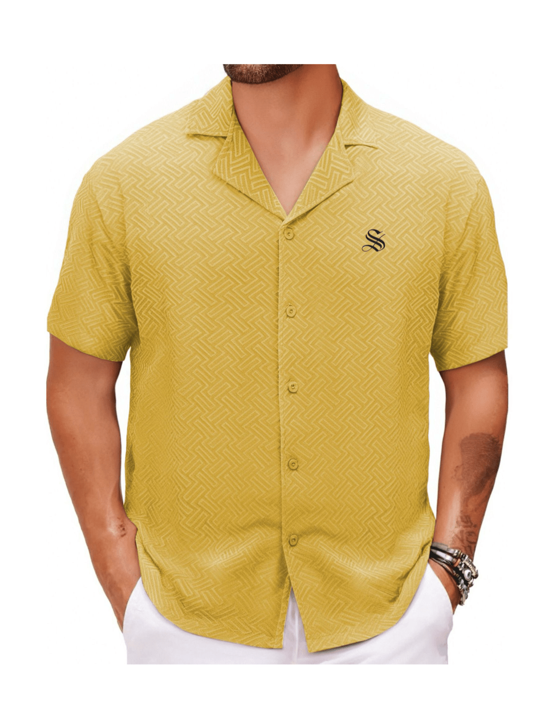 Xuzibo 7 - Short Sleeves Shirt for Men - Sarman Fashion - Wholesale Clothing Fashion Brand for Men from Canada