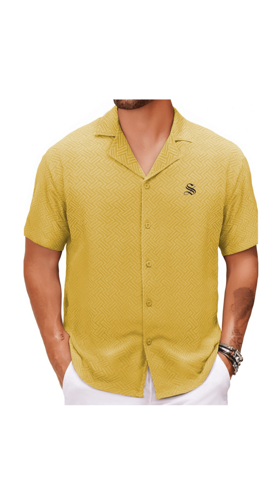 Xuzibo 7 - Short Sleeves Shirt for Men - Sarman Fashion - Wholesale Clothing Fashion Brand for Men from Canada