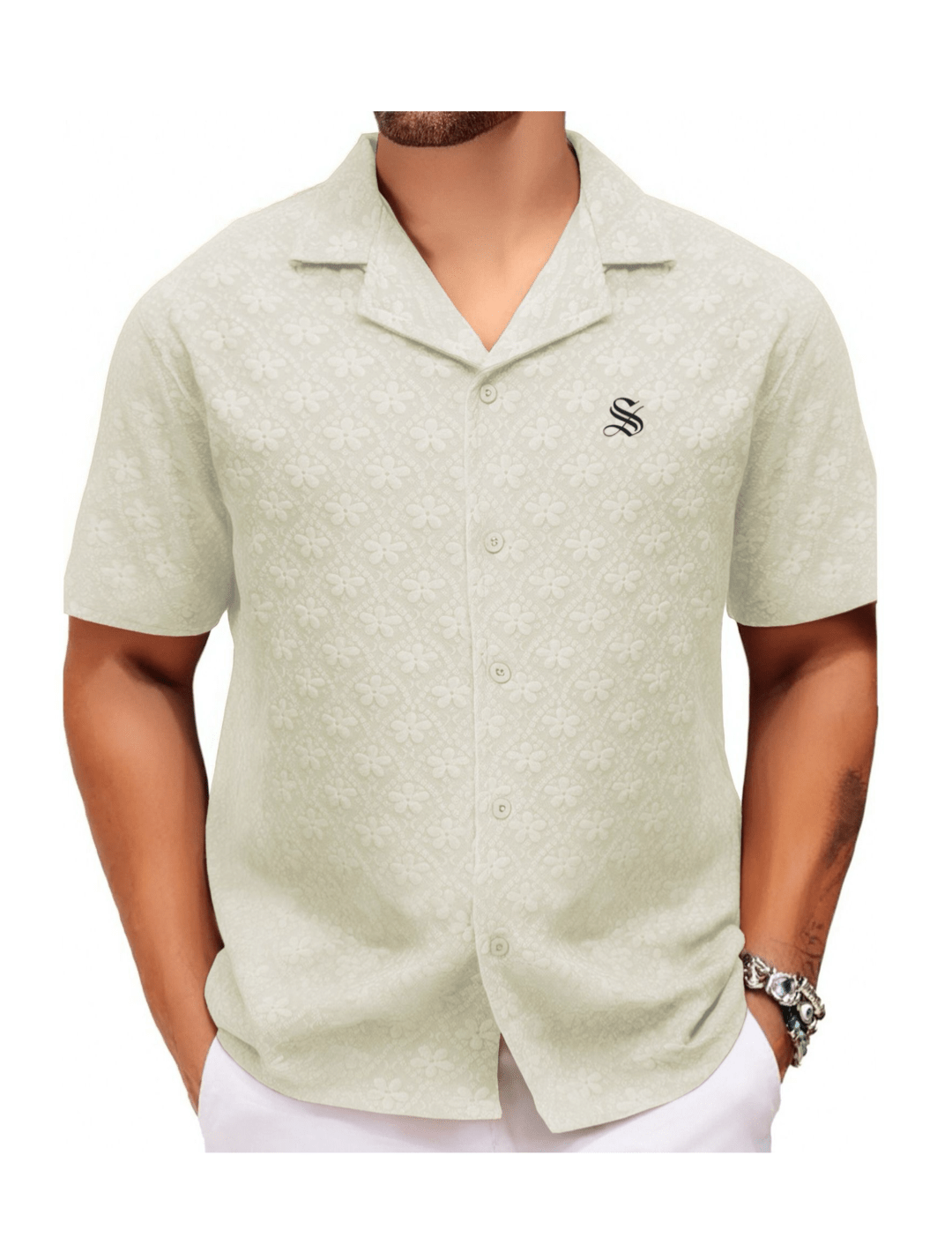 Xuzibo 8 - Short Sleeves Shirt for Men - Sarman Fashion - Wholesale Clothing Fashion Brand for Men from Canada