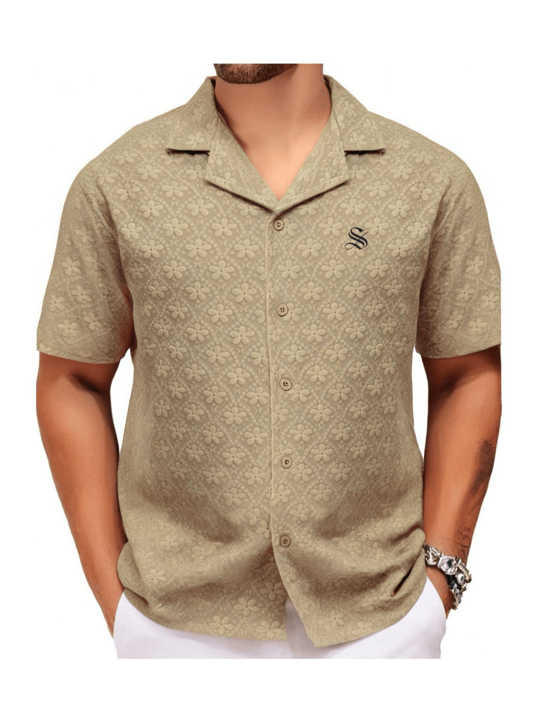 Xuzibo 8 - Short Sleeves Shirt for Men - Sarman Fashion - Wholesale Clothing Fashion Brand for Men from Canada