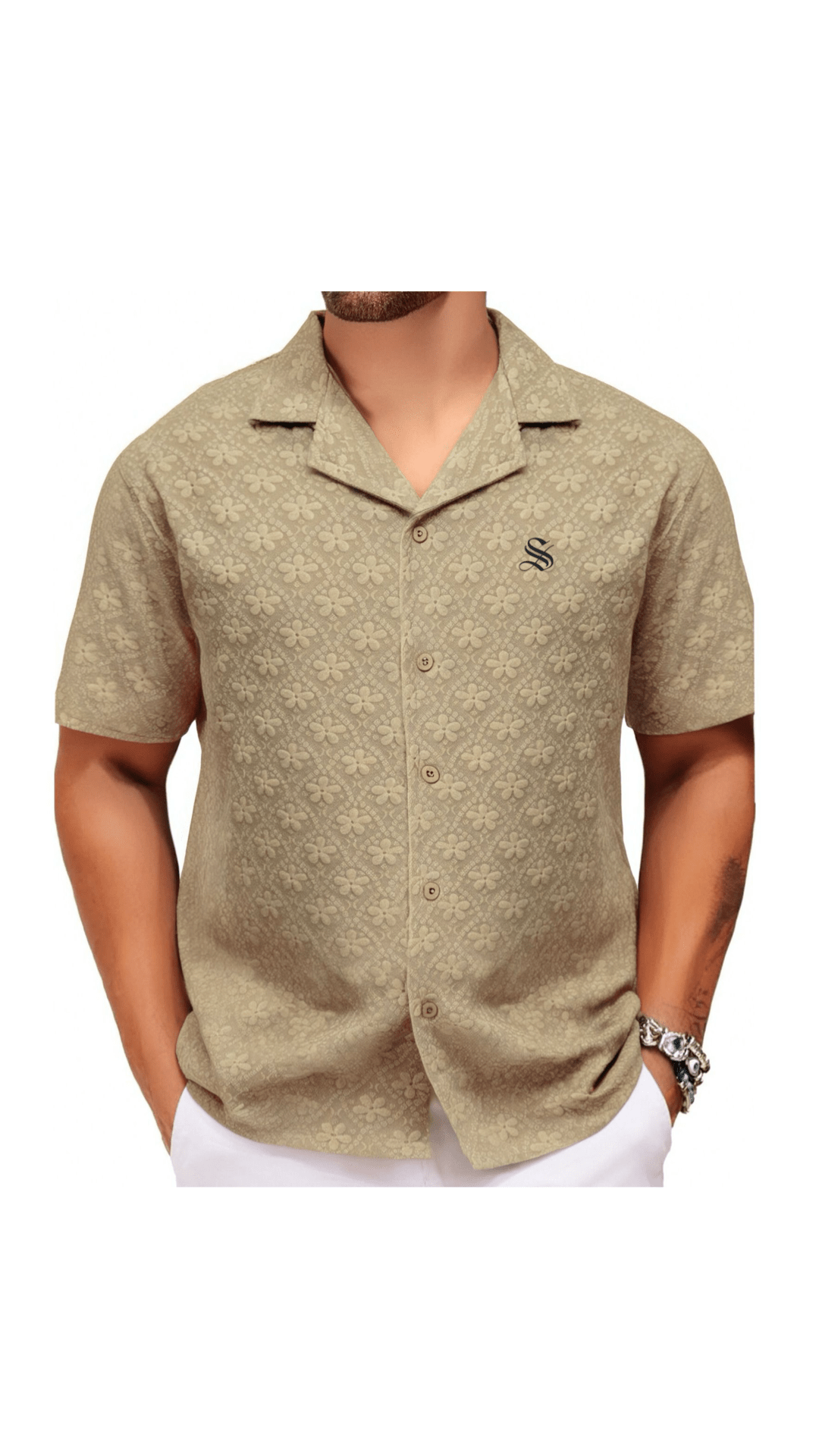 Xuzibo 8 - Short Sleeves Shirt for Men - Sarman Fashion - Wholesale Clothing Fashion Brand for Men from Canada