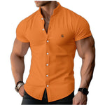 Xuzibo - Short Sleeves Shirt for Men - Sarman Fashion - Wholesale Clothing Fashion Brand for Men from Canada