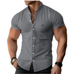 Xuzibo - Short Sleeves Shirt for Men - Sarman Fashion - Wholesale Clothing Fashion Brand for Men from Canada