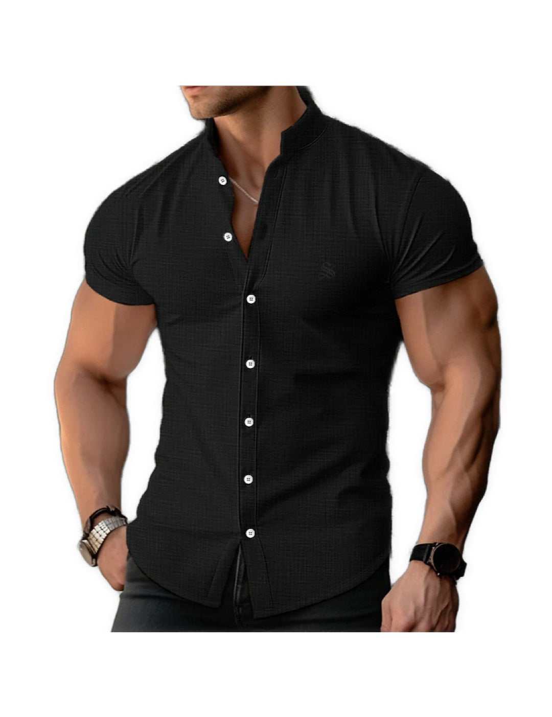 Xuzibo - Short Sleeves Shirt for Men - Sarman Fashion - Wholesale Clothing Fashion Brand for Men from Canada