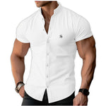 Xuzibo - Short Sleeves Shirt for Men - Sarman Fashion - Wholesale Clothing Fashion Brand for Men from Canada