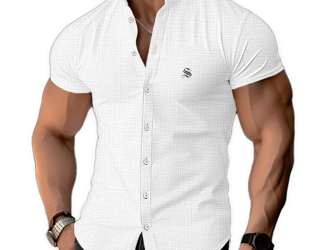 Xuzibo - Short Sleeves Shirt for Men - Sarman Fashion - Wholesale Clothing Fashion Brand for Men from Canada