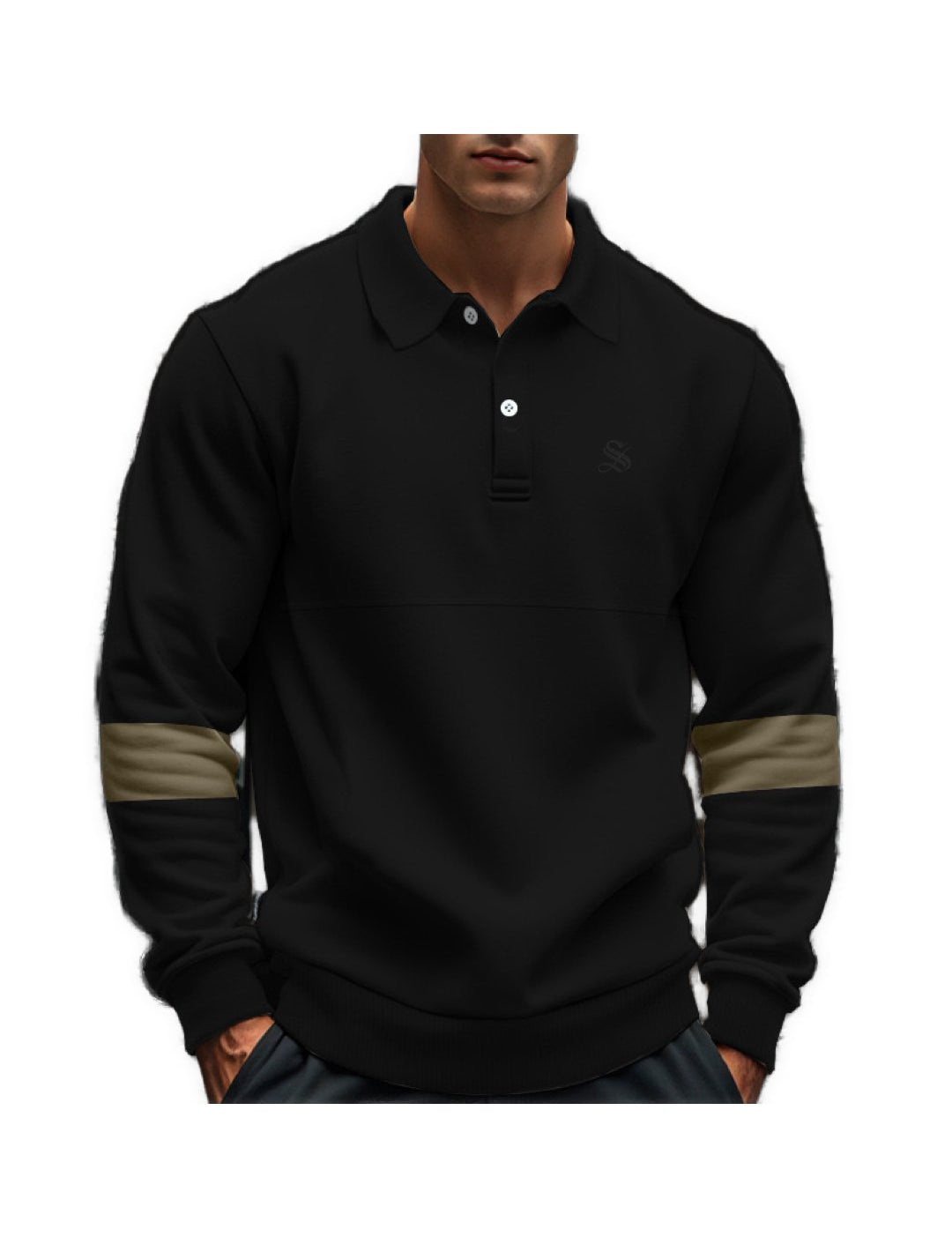 Yneb - Long Sleeves Polo Shirt for Men - Sarman Fashion - Wholesale Clothing Fashion Brand for Men from Canada