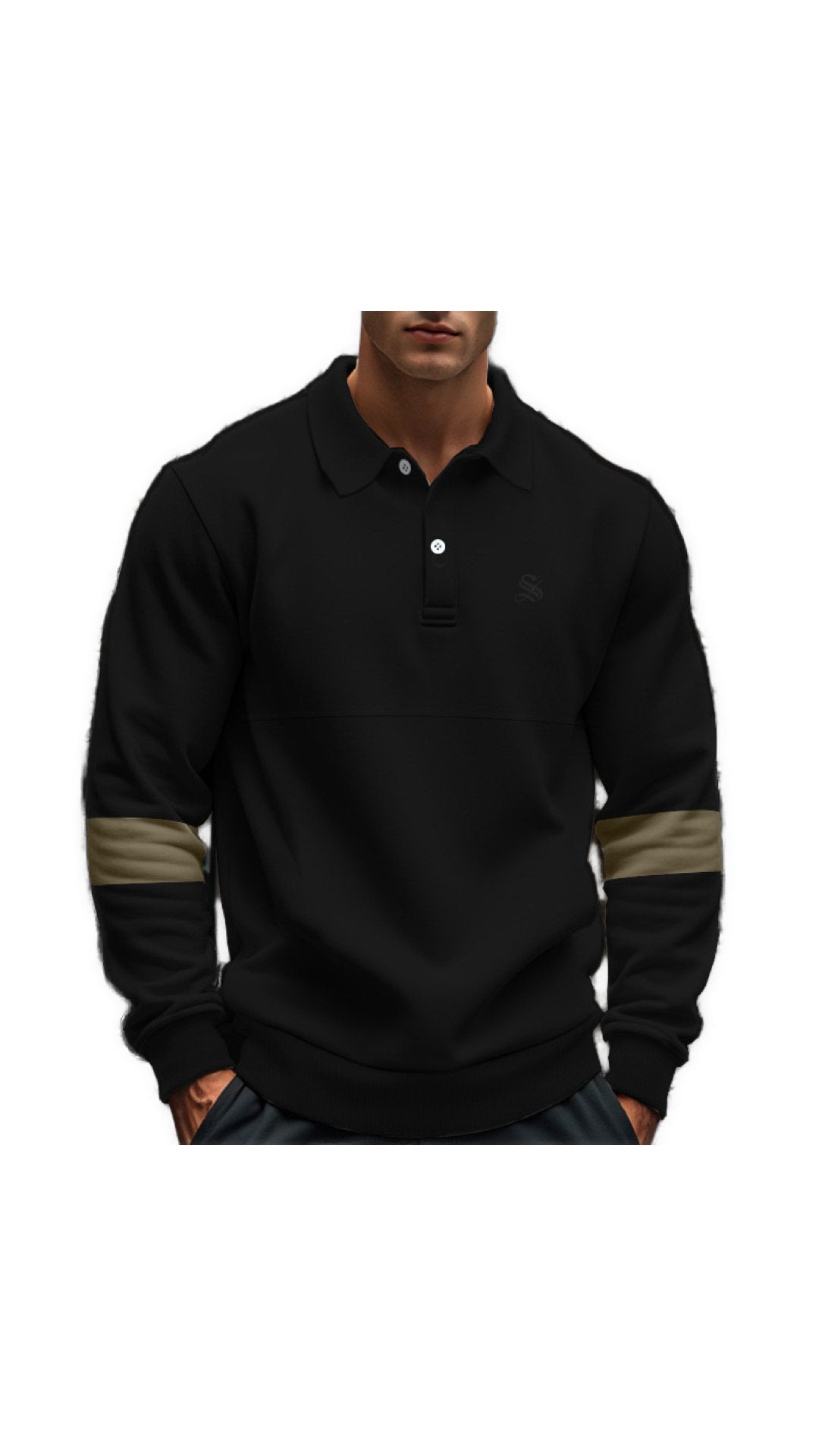 Yneb - Long Sleeves Polo Shirt for Men - Sarman Fashion - Wholesale Clothing Fashion Brand for Men from Canada