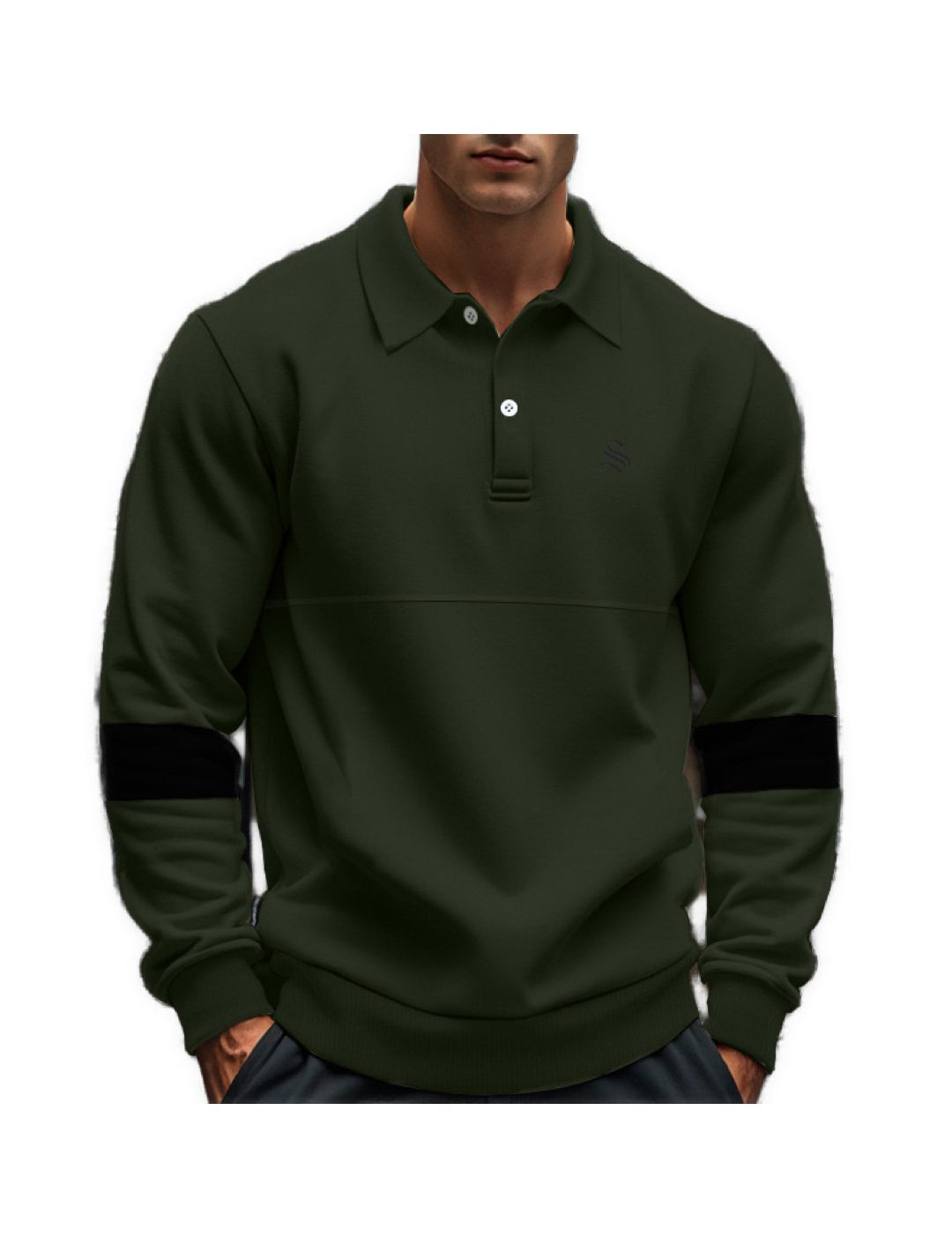 Yneb - Long Sleeves Polo Shirt for Men - Sarman Fashion - Wholesale Clothing Fashion Brand for Men from Canada