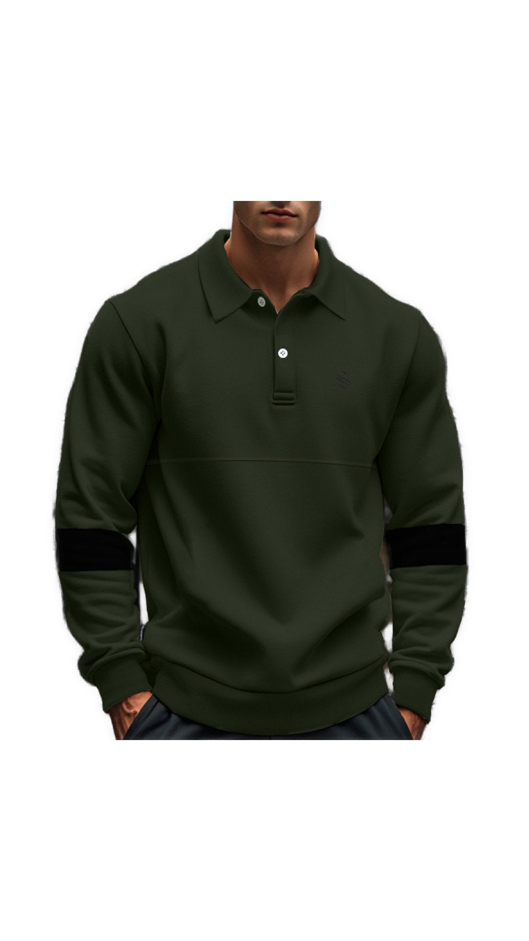 Yneb - Long Sleeves Polo Shirt for Men - Sarman Fashion - Wholesale Clothing Fashion Brand for Men from Canada