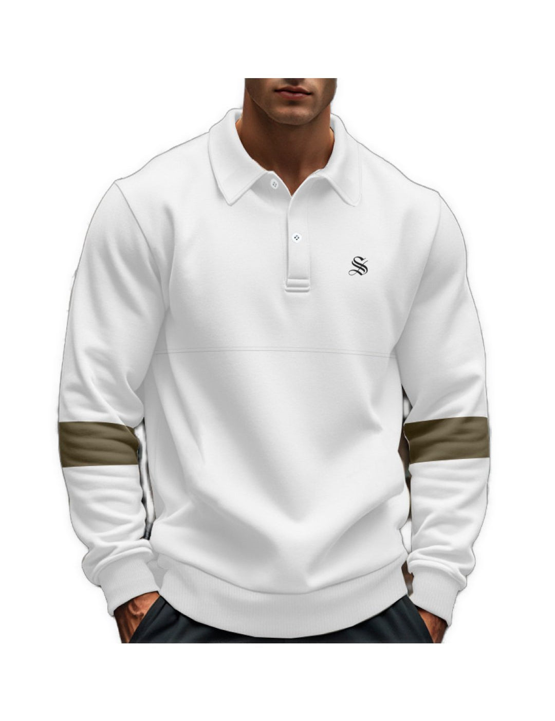 Yneb - Long Sleeves Polo Shirt for Men - Sarman Fashion - Wholesale Clothing Fashion Brand for Men from Canada