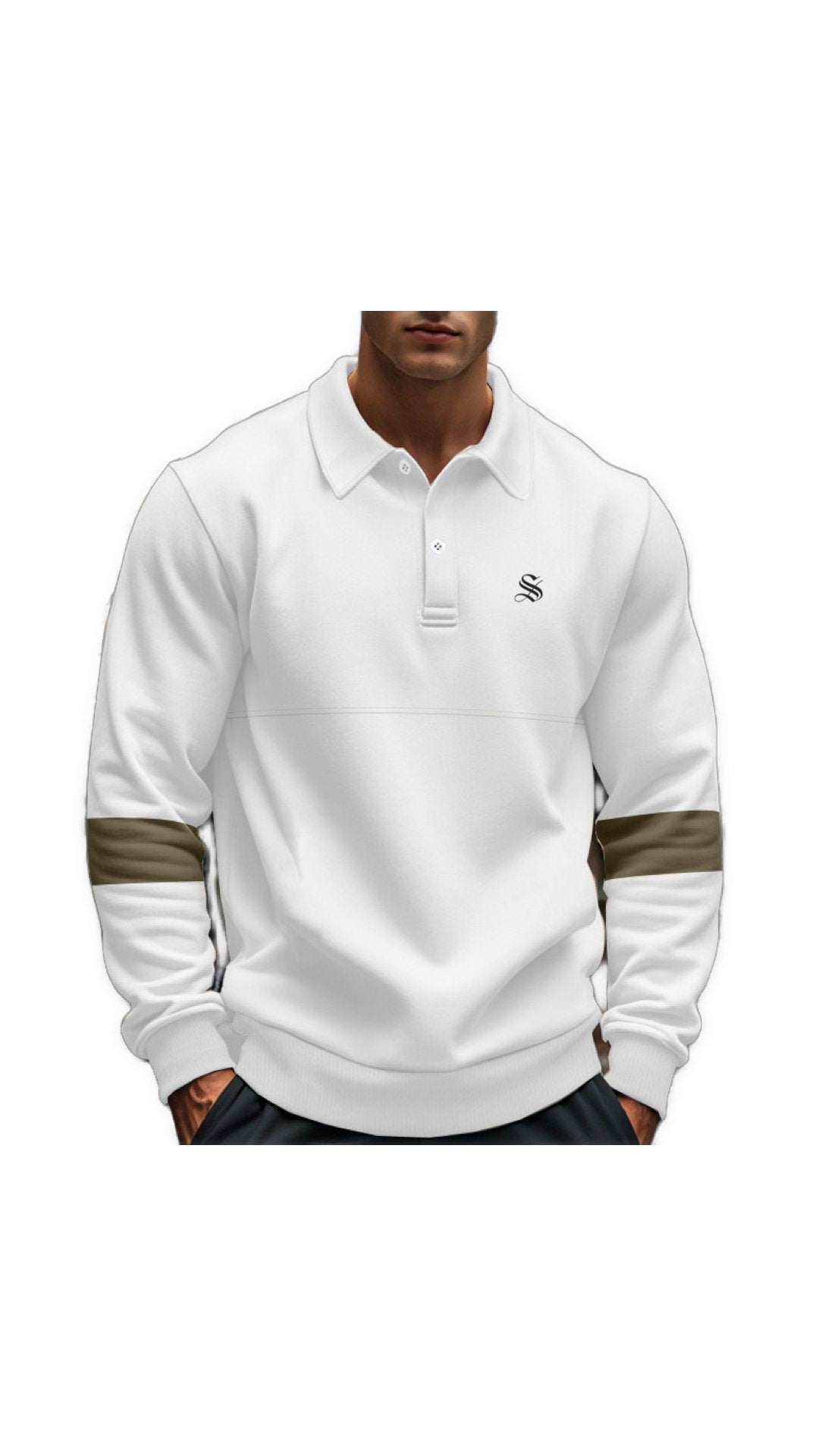 Yneb - Long Sleeves Polo Shirt for Men - Sarman Fashion - Wholesale Clothing Fashion Brand for Men from Canada